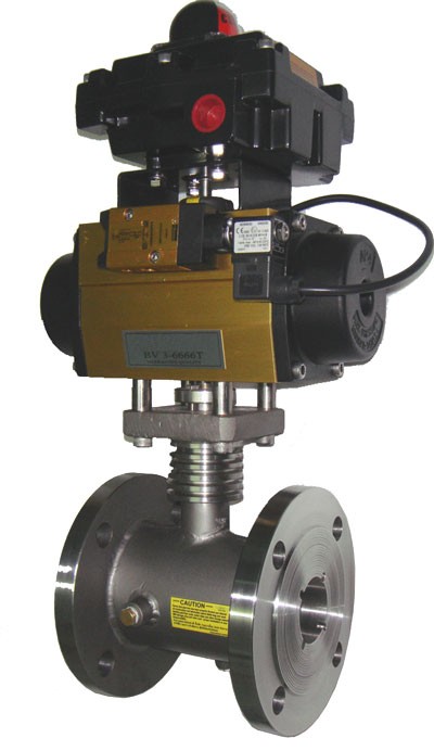 富山閥門 進(jìn)口保溫O型球閥 保溫氣動(dòng)O型球閥