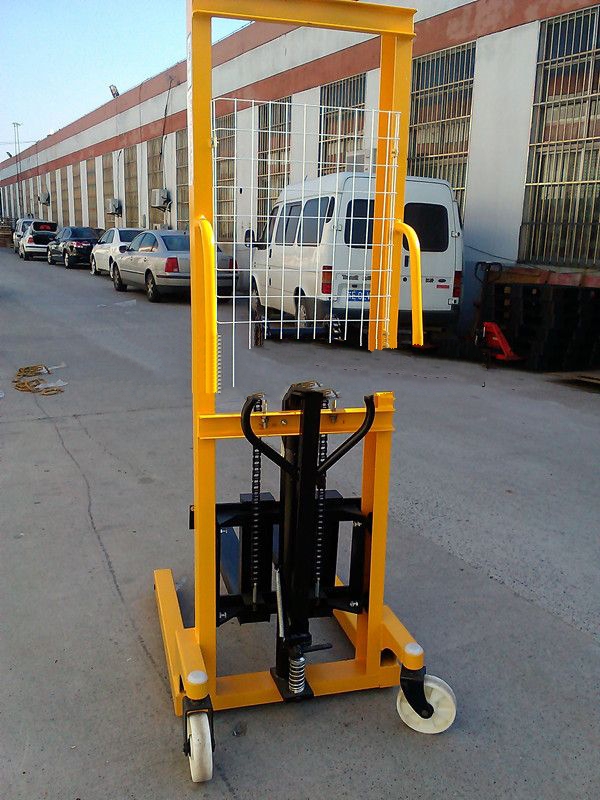 廠家直銷手壓腳踩兩用手動(dòng)堆高車1噸 手動(dòng)液壓升高車