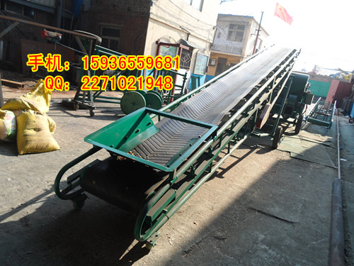 散料、袋料裝車皮帶機(jī)，糧食送料設(shè)備，電動(dòng)升降飼料輸送機(jī)