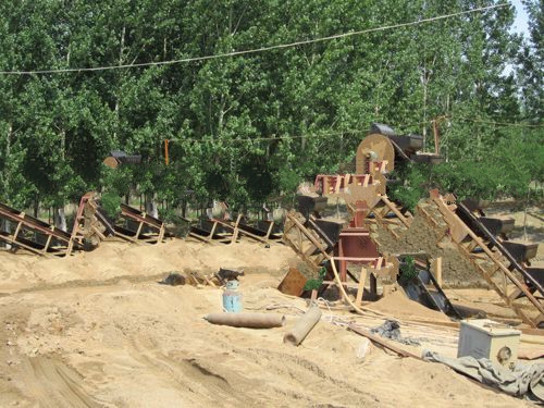 科大專(zhuān)用洗海沙設(shè)備 斗輪式海砂清洗設(shè)備