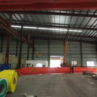 杭州起重機(jī)--海寧鹽倉農(nóng)發(fā)區(qū)LD電動(dòng)單梁起重機(jī)安裝現(xiàn)場